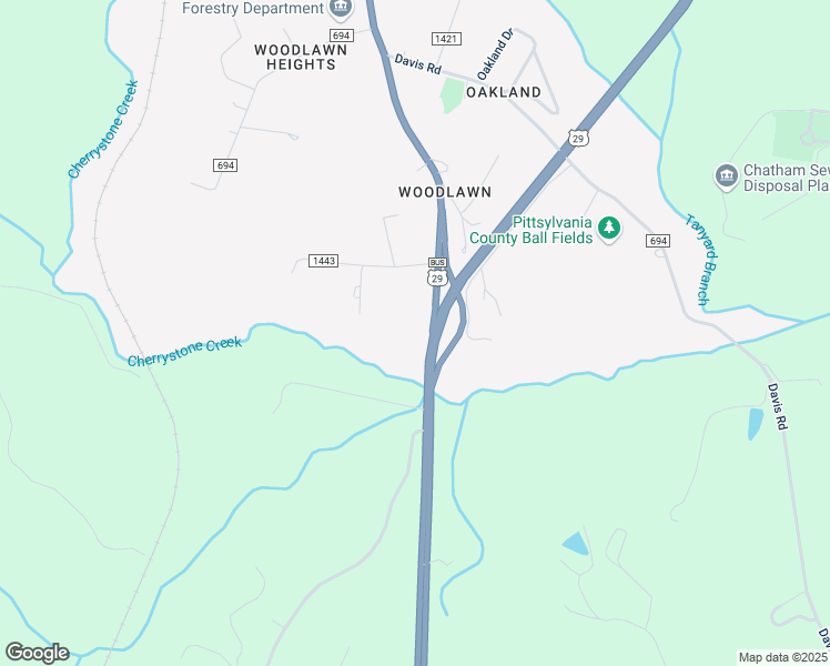 map of restaurants, bars, coffee shops, grocery stores, and more near 1002 South Main Street in Chatham