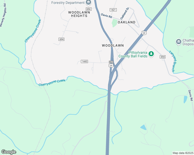 map of restaurants, bars, coffee shops, grocery stores, and more near 1002 South Main Street in Chatham
