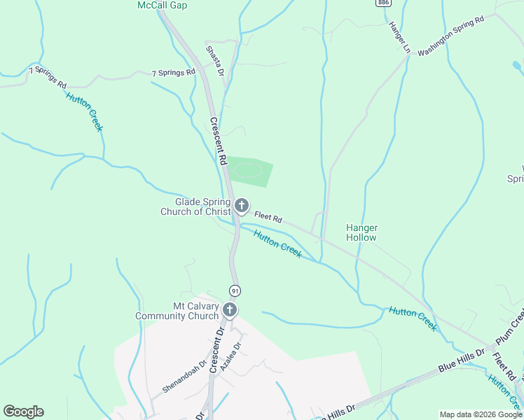 map of restaurants, bars, coffee shops, grocery stores, and more near 34532 Fleet Road in Glade Spring