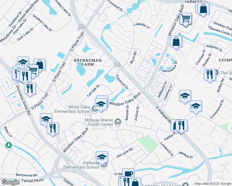 map of restaurants, bars, coffee shops, grocery stores, and more near 1060 Glen Willow Drive in Virginia Beach