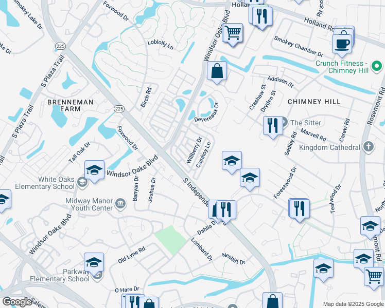map of restaurants, bars, coffee shops, grocery stores, and more near 3800 Vasser Drive in Virginia Beach