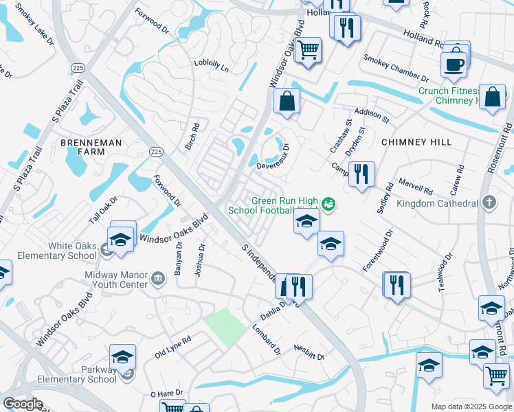 map of restaurants, bars, coffee shops, grocery stores, and more near 828 Willberry Drive in Virginia Beach