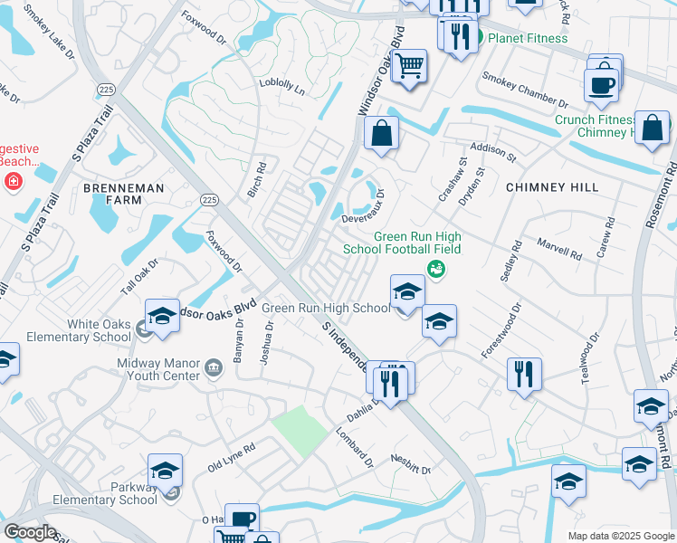 map of restaurants, bars, coffee shops, grocery stores, and more near 828 Willberry Drive in Virginia Beach