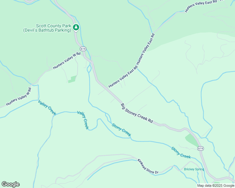 map of restaurants, bars, coffee shops, grocery stores, and more near Big Stoney Creek Road in Dungannon