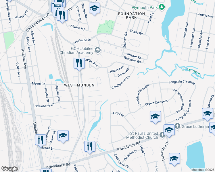 map of restaurants, bars, coffee shops, grocery stores, and more near 2837 Candlewood Circle in Chesapeake