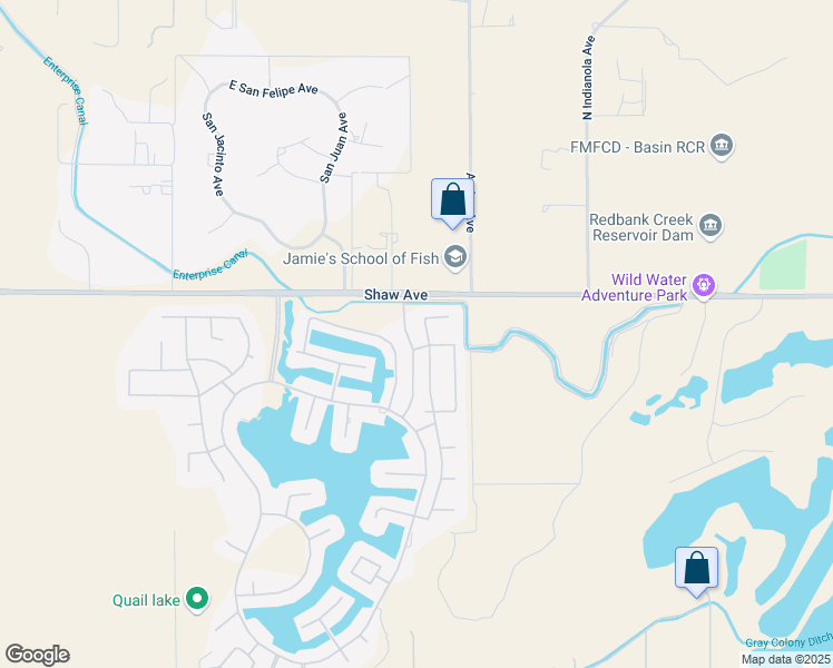 map of restaurants, bars, coffee shops, grocery stores, and more near 4793 North Emerald Peak Drive in Clovis
