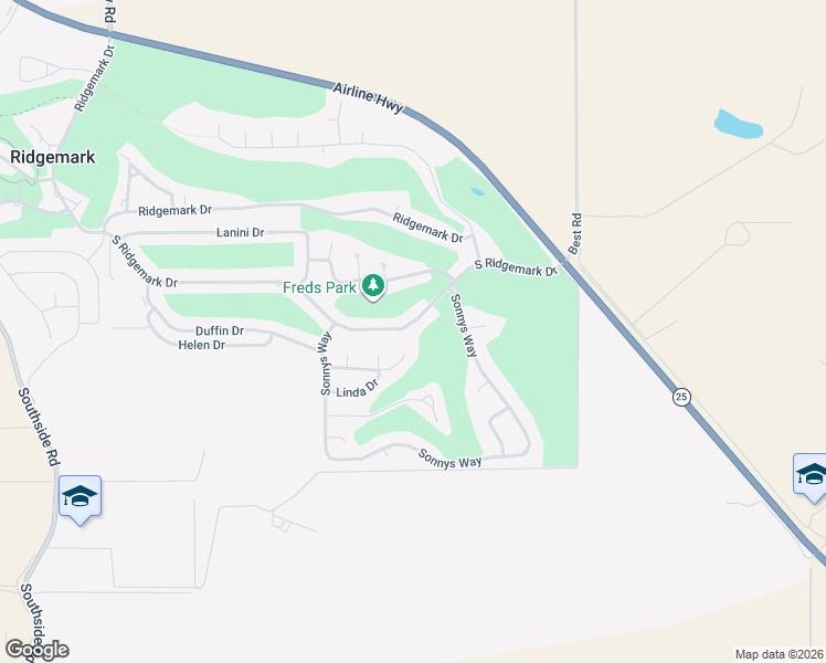 map of restaurants, bars, coffee shops, grocery stores, and more near 1220 South Ridgemark Drive in Hollister