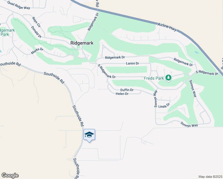 map of restaurants, bars, coffee shops, grocery stores, and more near 661 Helen Drive in Hollister