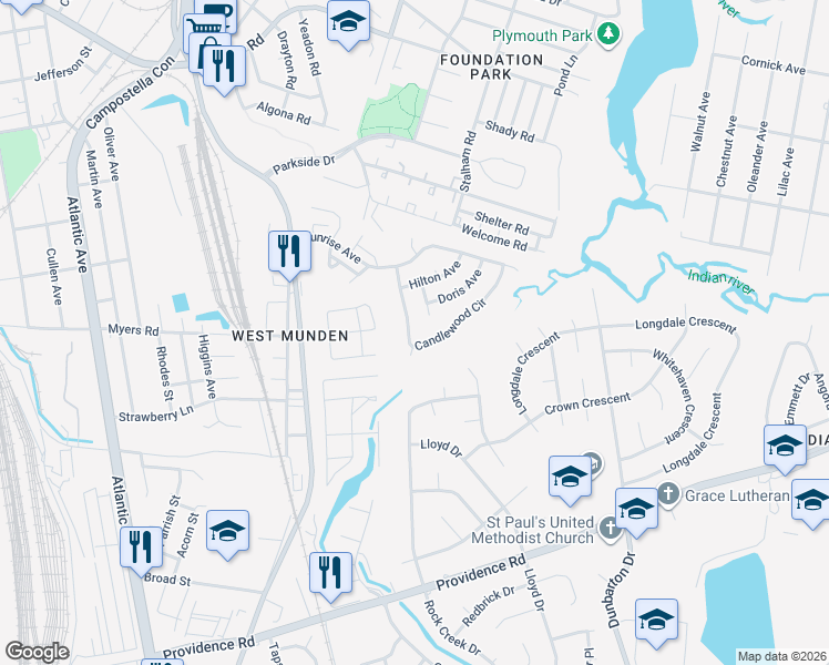 map of restaurants, bars, coffee shops, grocery stores, and more near 2908 Candlewood Circle in Chesapeake