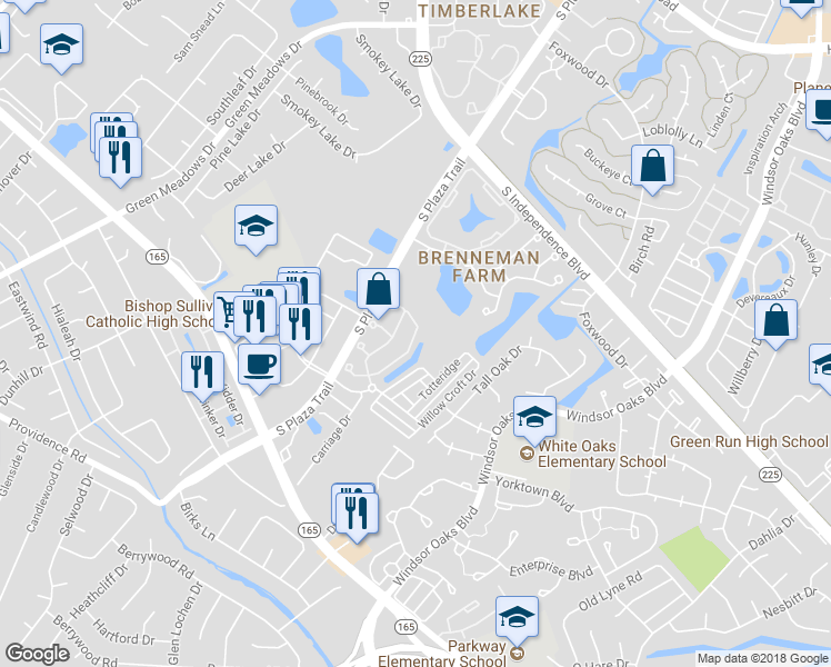 map of restaurants, bars, coffee shops, grocery stores, and more near 972 Lambourne Lane in Virginia Beach