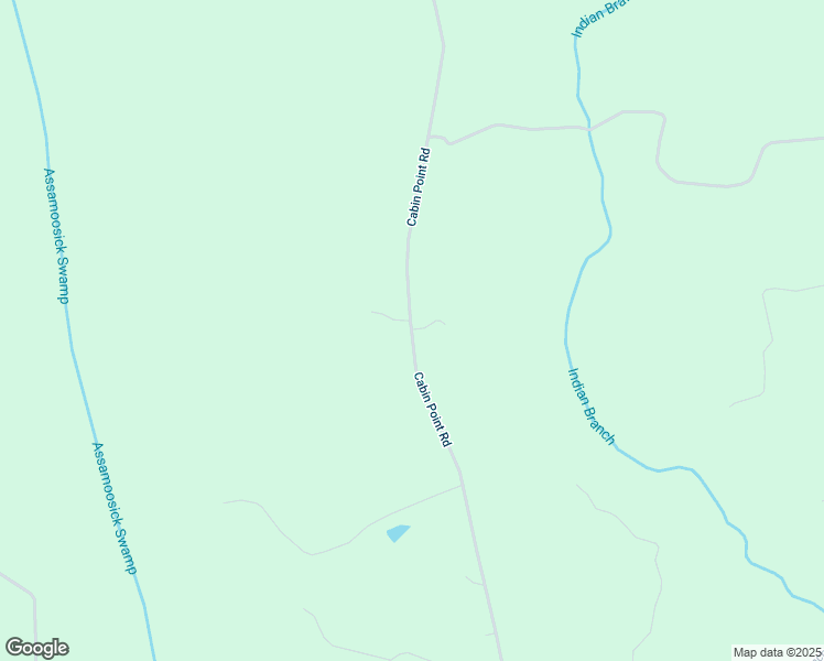 map of restaurants, bars, coffee shops, grocery stores, and more near 15445 Cabin Point Road in Courtland