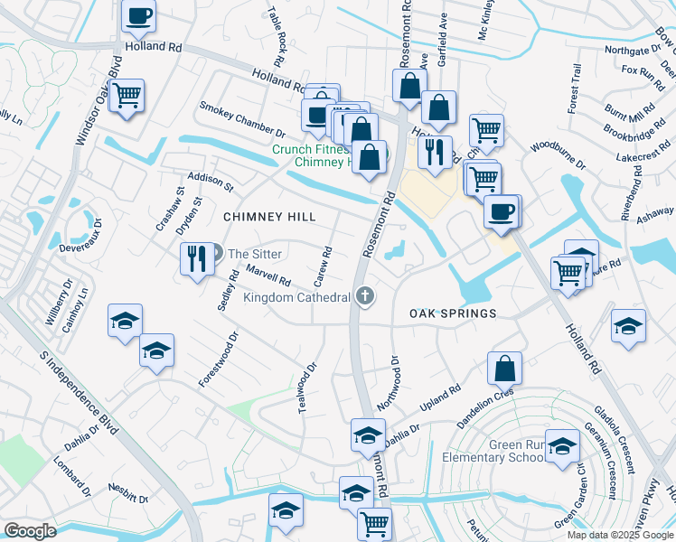 map of restaurants, bars, coffee shops, grocery stores, and more near 3508 Hoby Court in Virginia Beach