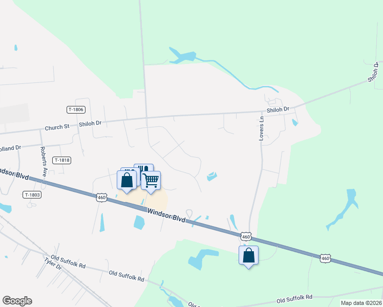 map of restaurants, bars, coffee shops, grocery stores, and more near 24359 John Henry Street in Windsor