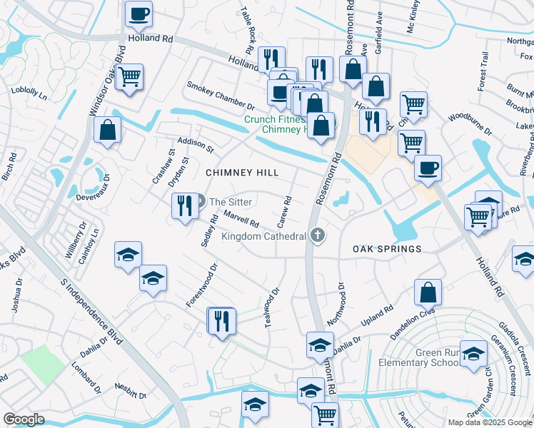 map of restaurants, bars, coffee shops, grocery stores, and more near 3511 Nashe Court in Virginia Beach