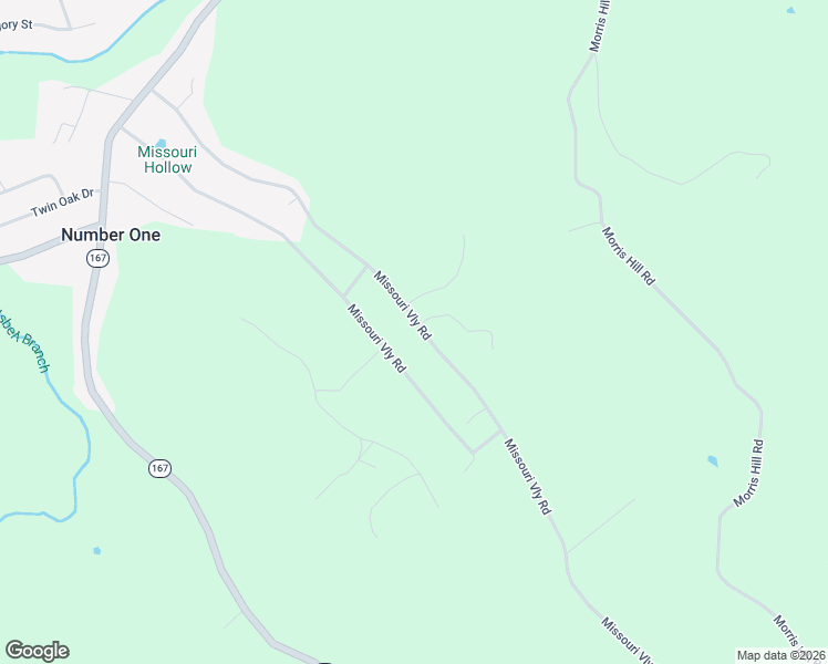 map of restaurants, bars, coffee shops, grocery stores, and more near Missouri Hollow Road in Monticello