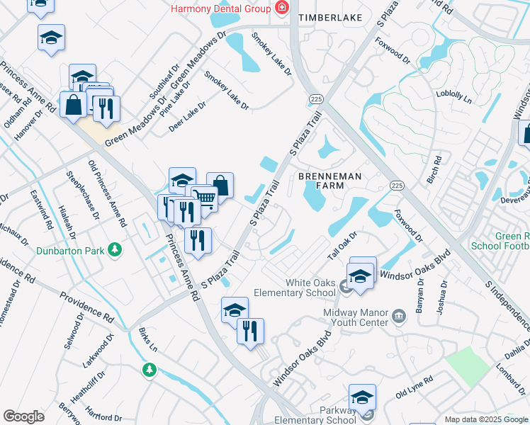 map of restaurants, bars, coffee shops, grocery stores, and more near 904 Becontree Court in Virginia Beach