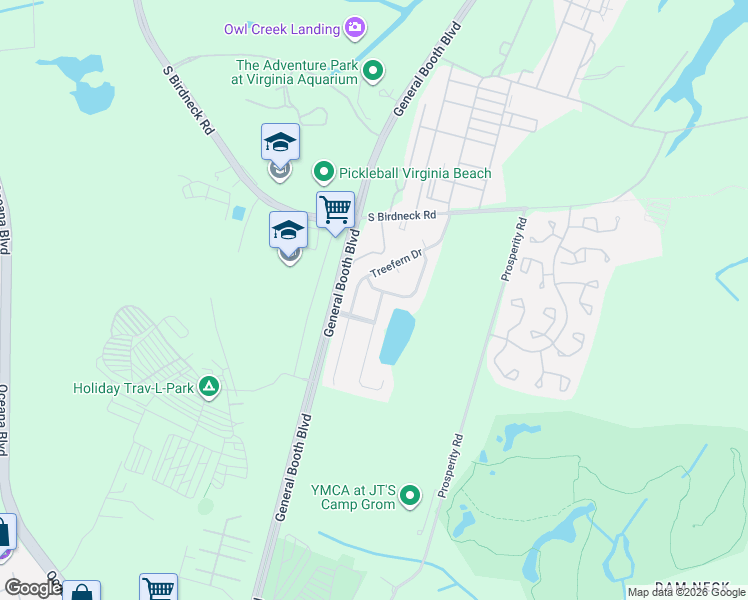 map of restaurants, bars, coffee shops, grocery stores, and more near 992 Kela Crescent in Virginia Beach