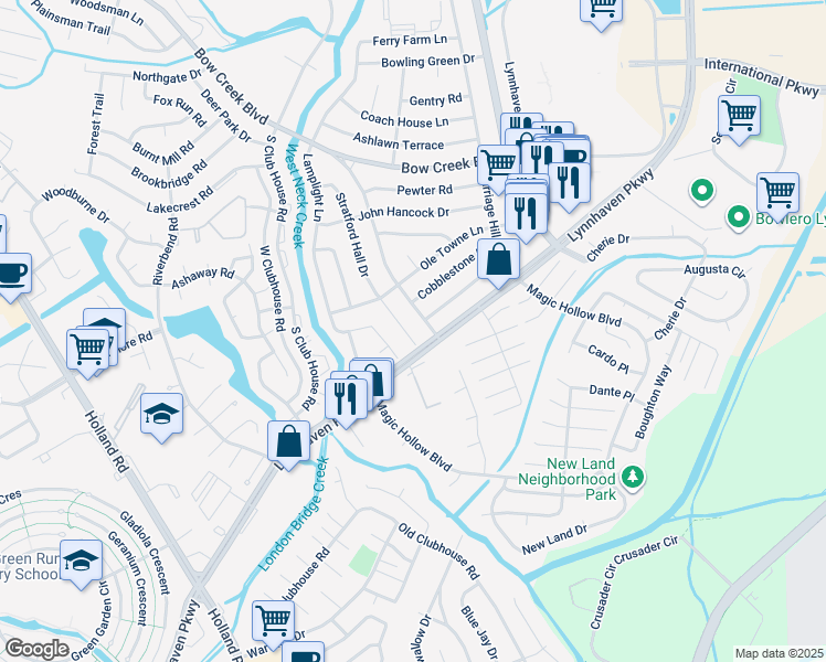 map of restaurants, bars, coffee shops, grocery stores, and more near 924 Stratford Hall Drive in Virginia Beach