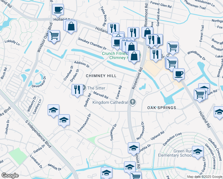 map of restaurants, bars, coffee shops, grocery stores, and more near 3510 Nashe Court in Virginia Beach