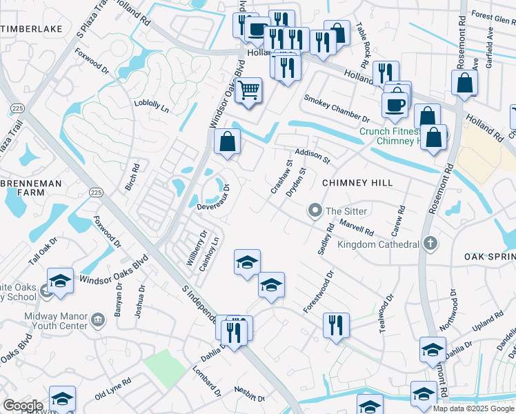 map of restaurants, bars, coffee shops, grocery stores, and more near 849 Crashaw Street in Virginia Beach