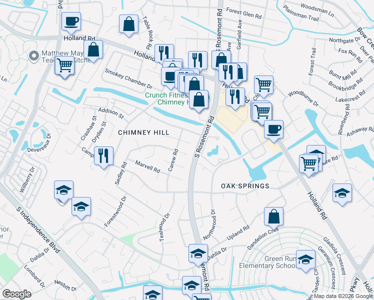 map of restaurants, bars, coffee shops, grocery stores, and more near 809 Sedley Road in Virginia Beach