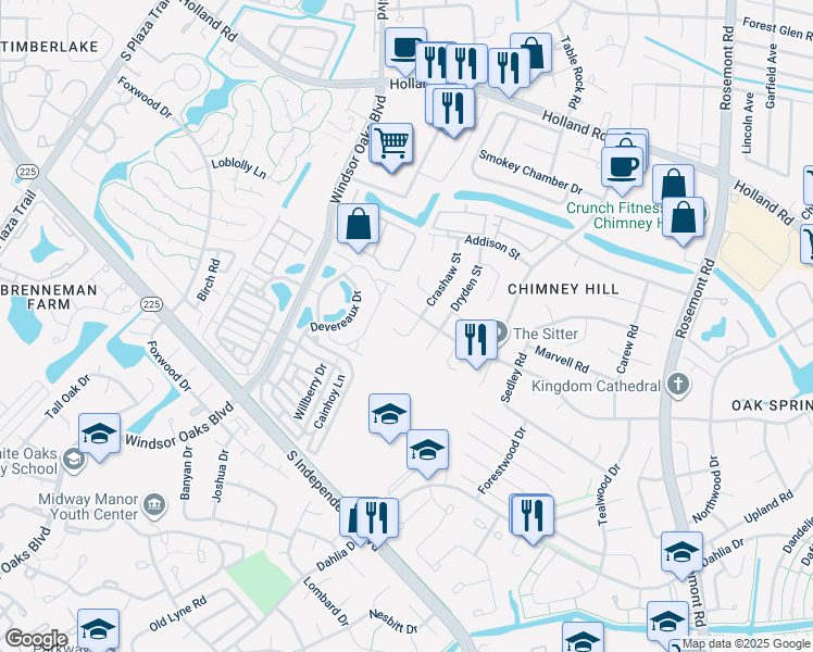 map of restaurants, bars, coffee shops, grocery stores, and more near 849 Crashaw Street in Virginia Beach