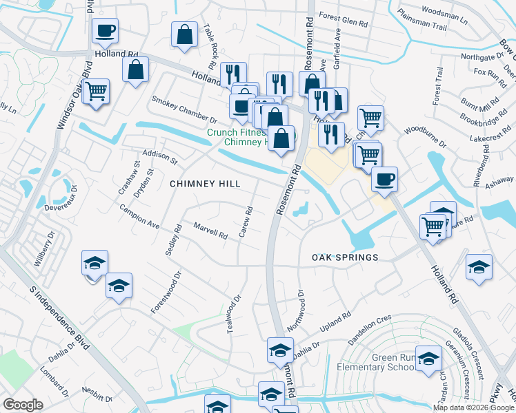 map of restaurants, bars, coffee shops, grocery stores, and more near 811 Sedley Road in Virginia Beach