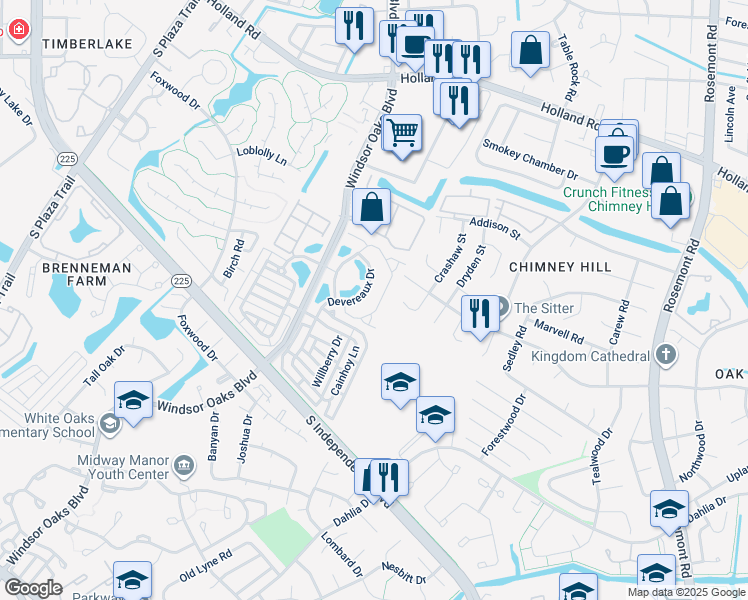 map of restaurants, bars, coffee shops, grocery stores, and more near 921 Hunley Drive in Virginia Beach