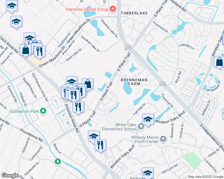 map of restaurants, bars, coffee shops, grocery stores, and more near 916 Lambourne Lane in Virginia Beach