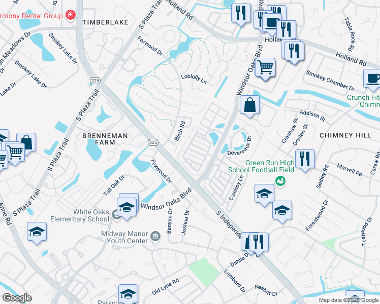 map of restaurants, bars, coffee shops, grocery stores, and more near 3933 Dunneman Drive in Virginia Beach