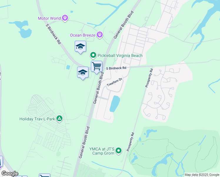 map of restaurants, bars, coffee shops, grocery stores, and more near 996 Kela Crescent in Virginia Beach