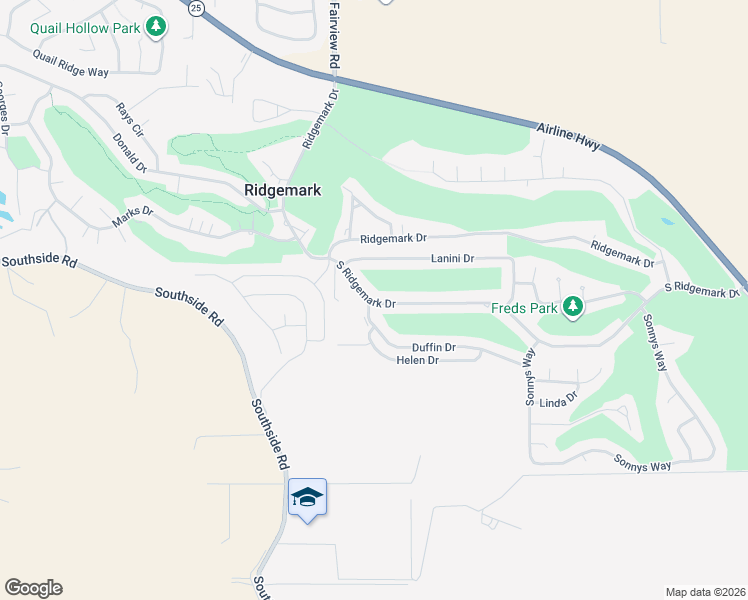 map of restaurants, bars, coffee shops, grocery stores, and more near 654 South Ridgemark Drive in Hollister