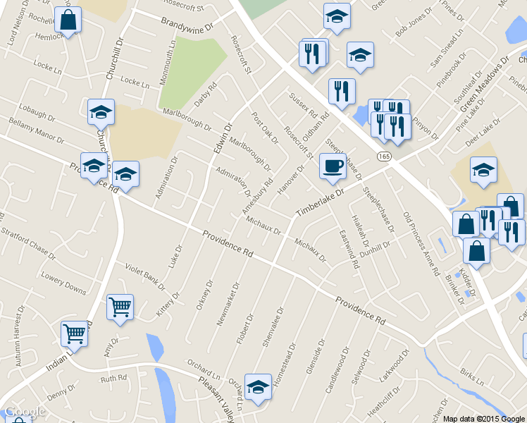 map of restaurants, bars, coffee shops, grocery stores, and more near 4833 Admiration Drive in Virginia Beach