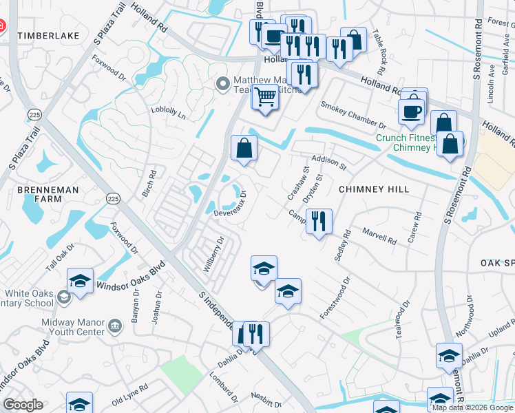 map of restaurants, bars, coffee shops, grocery stores, and more near 918 Hunley Drive in Virginia Beach
