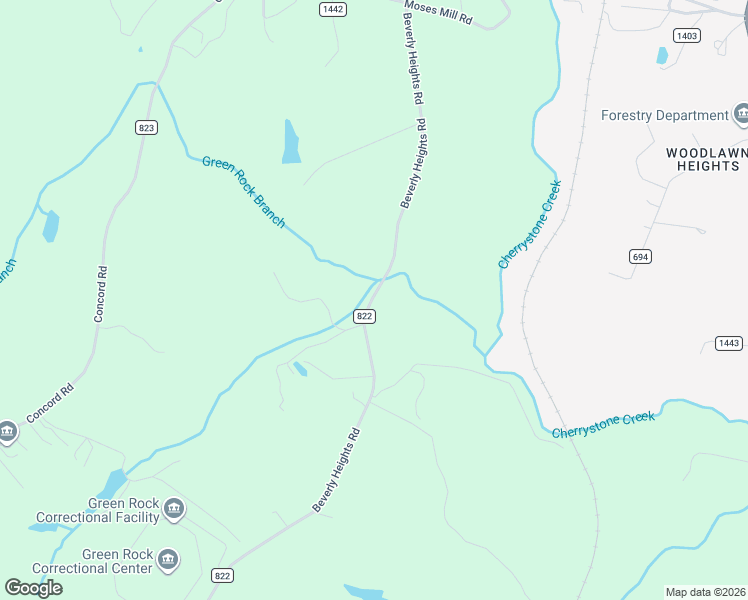 map of restaurants, bars, coffee shops, grocery stores, and more near Beverly Heights Road in Chatham