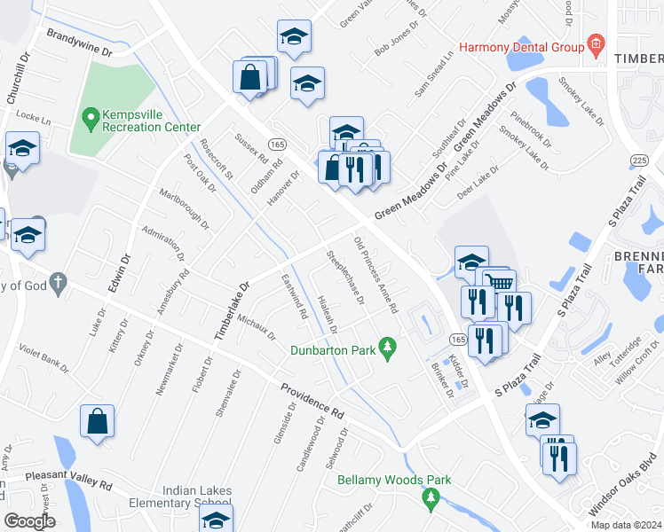 map of restaurants, bars, coffee shops, grocery stores, and more near 816 Hialeah Drive in Virginia Beach