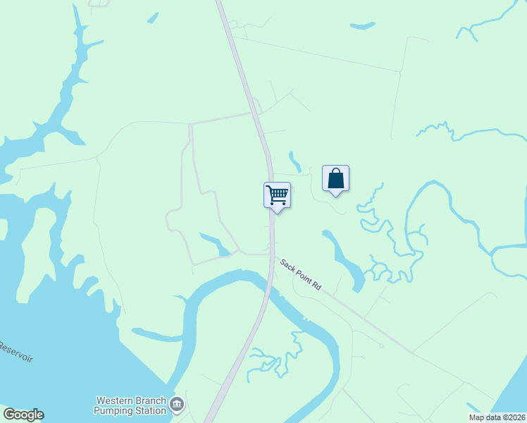 map of restaurants, bars, coffee shops, grocery stores, and more near 4095 Godwin Boulevard in Suffolk