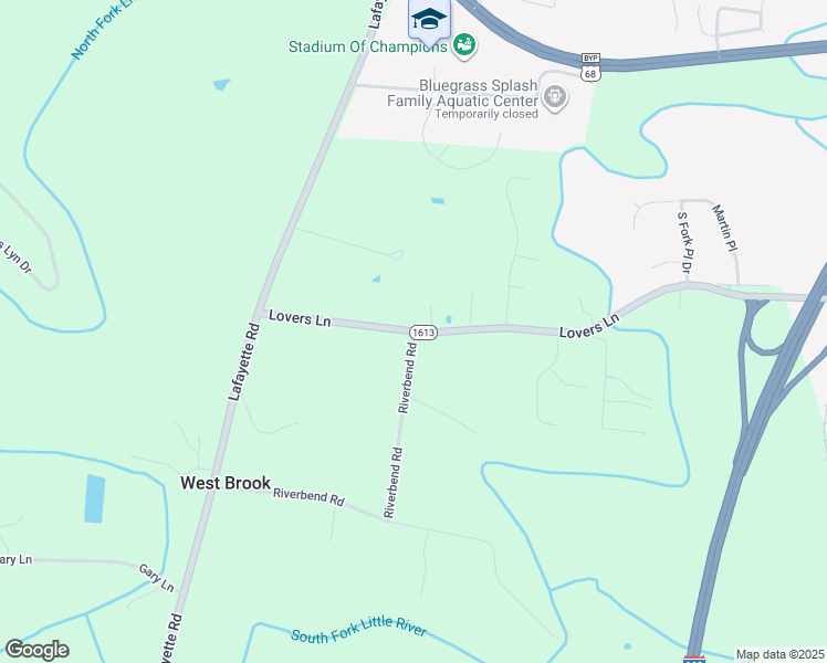 map of restaurants, bars, coffee shops, grocery stores, and more near 2000 Lovers Lane in Hopkinsville