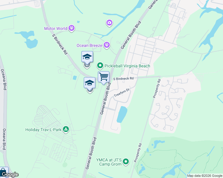 map of restaurants, bars, coffee shops, grocery stores, and more near 917 Charnell Drive in Virginia Beach