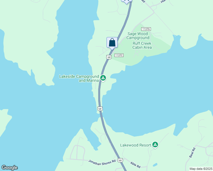 map of restaurants, bars, coffee shops, grocery stores, and more near 12800 U.S. 68 in Benton