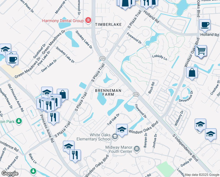 map of restaurants, bars, coffee shops, grocery stores, and more near 4461 Sanibel Circle in Virginia Beach