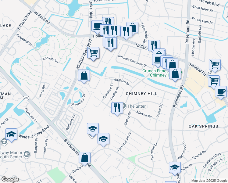 map of restaurants, bars, coffee shops, grocery stores, and more near 818 Crashaw Street in Virginia Beach