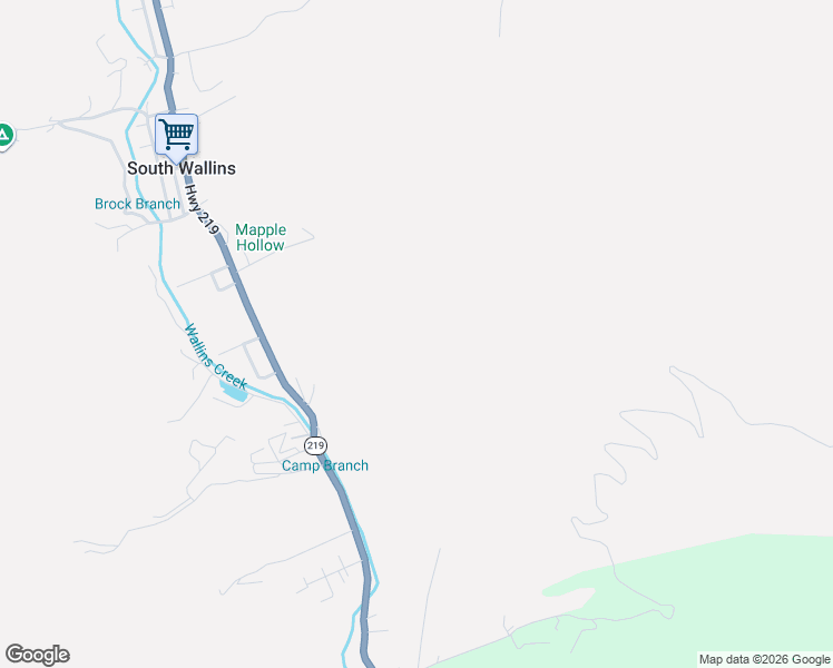 map of restaurants, bars, coffee shops, grocery stores, and more near 2013 State Highway 219 in Wallins Creek