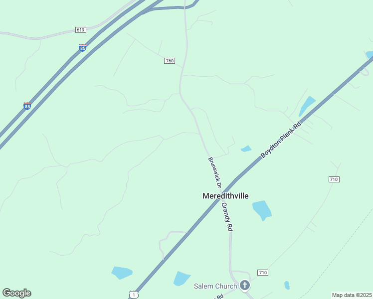 map of restaurants, bars, coffee shops, grocery stores, and more near in Meredithville