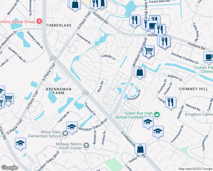 map of restaurants, bars, coffee shops, grocery stores, and more near 4141 Thistle Circle in Virginia Beach