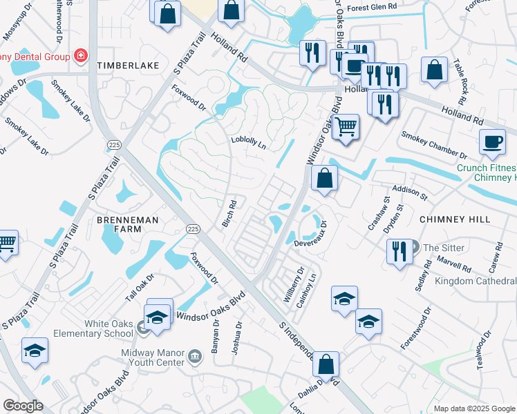 map of restaurants, bars, coffee shops, grocery stores, and more near 866 Point Way in Virginia Beach