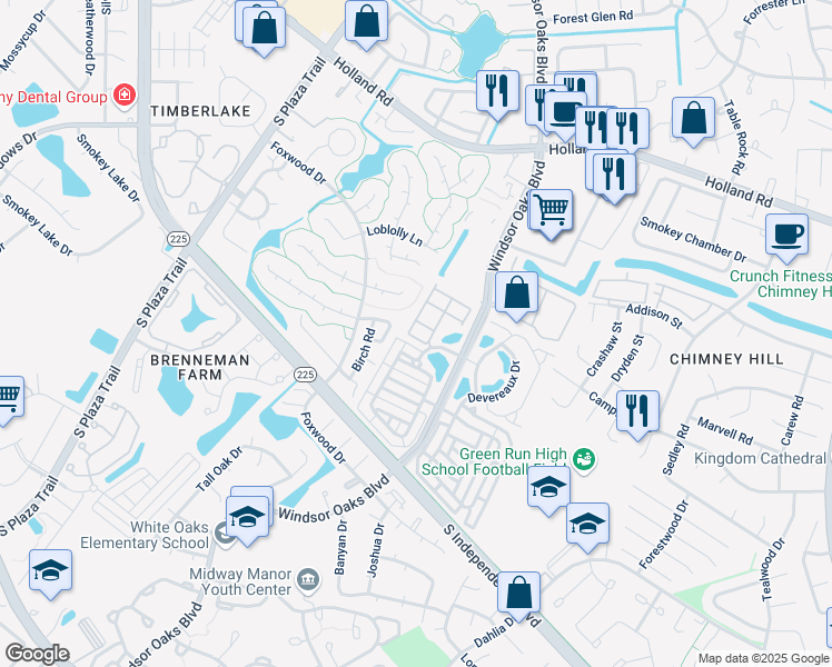 map of restaurants, bars, coffee shops, grocery stores, and more near 869 Point Way in Virginia Beach