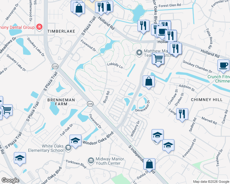 map of restaurants, bars, coffee shops, grocery stores, and more near 4155 Thistle Circle in Virginia Beach