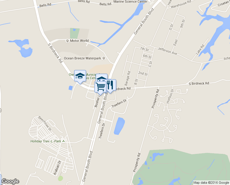 map of restaurants, bars, coffee shops, grocery stores, and more near 920 Charnell Drive in Virginia Beach