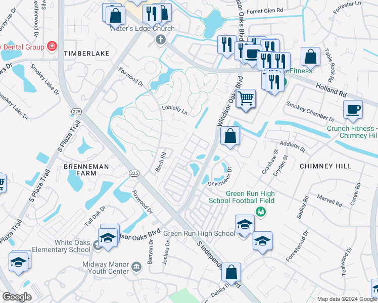 map of restaurants, bars, coffee shops, grocery stores, and more near 3907 Van Ness Drive in Virginia Beach